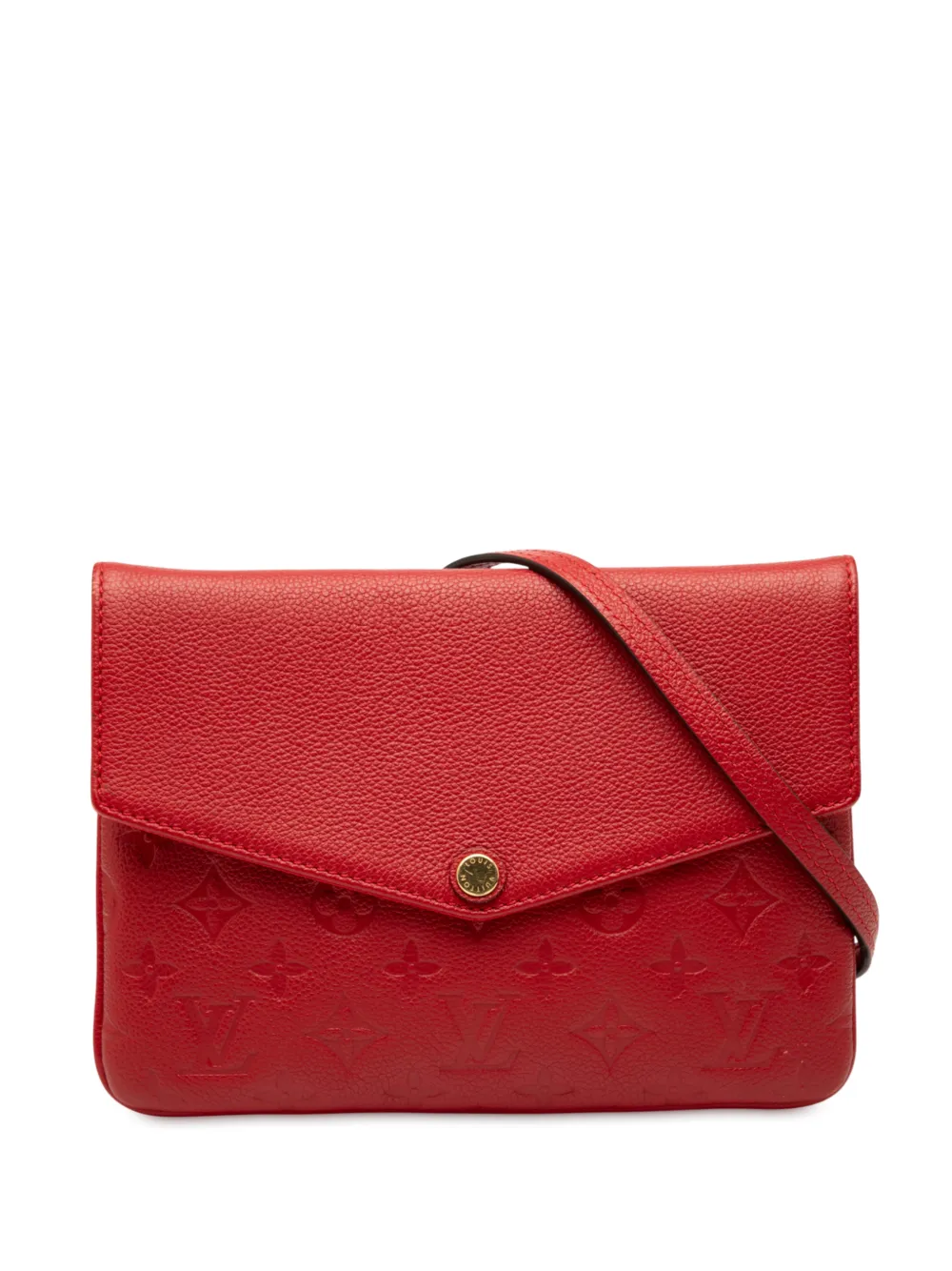 Louis Vuitton Pre-Owned 2015 Monogram Empreinte Twice Umhängetasche - Rot