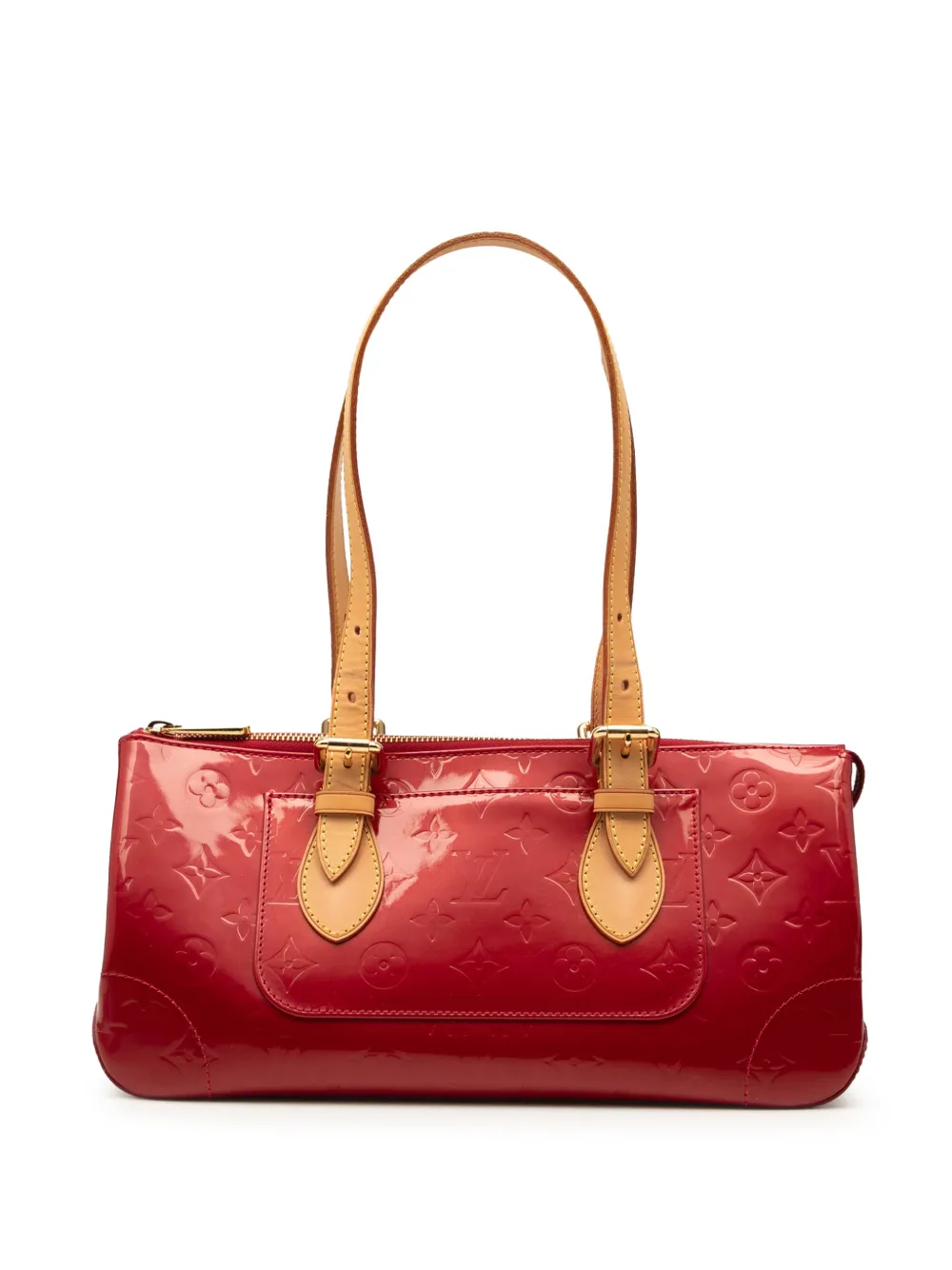 Louis Vuitton Pre-Owned Borsa a spalla Rosewood Avenue in pelle Vernis con monogramma 2007 - Rosso