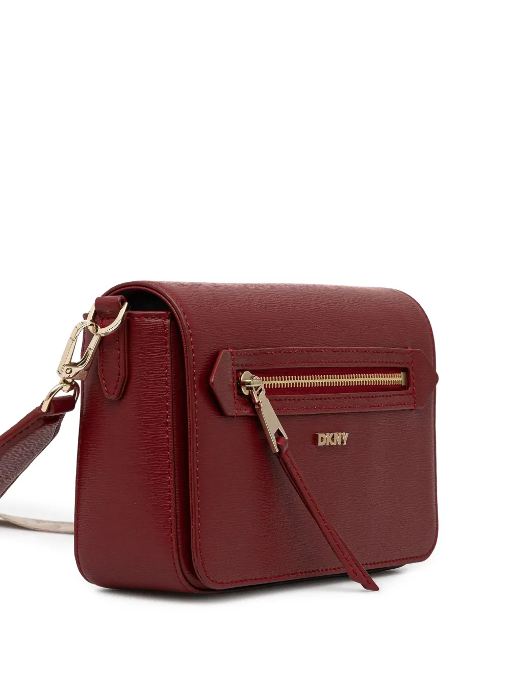 Dkny Medium Bryant Ave Zip Cross Body Bag - Red 