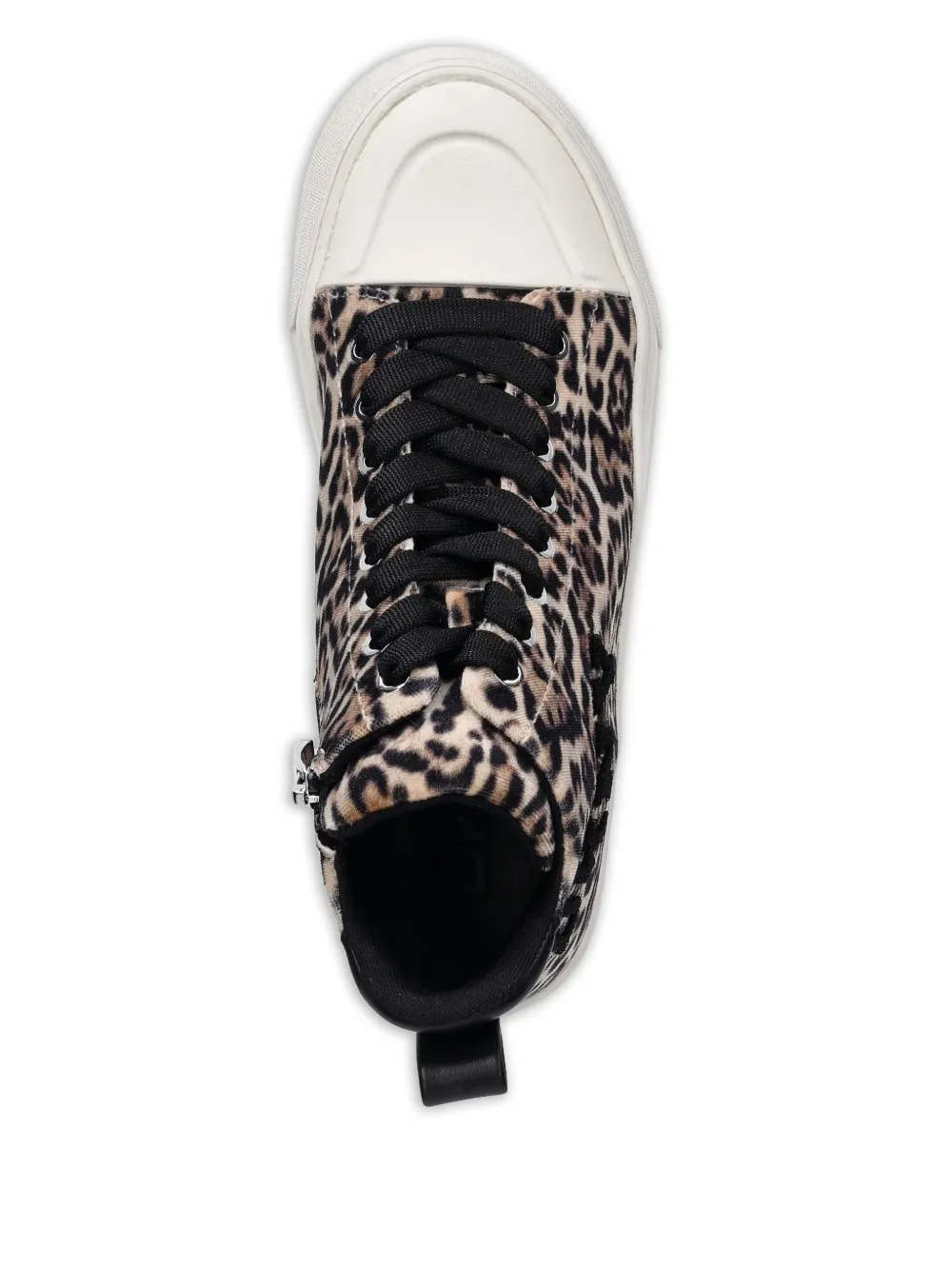  Dkny Leopard-print Sneakers - Brown 