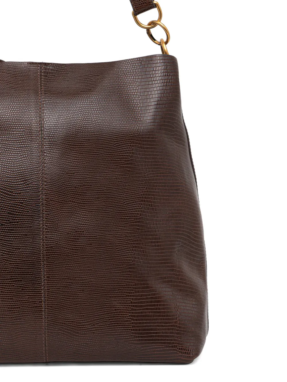  Sessùn Large Vita Mia Leather Tote Bag - Brown 
