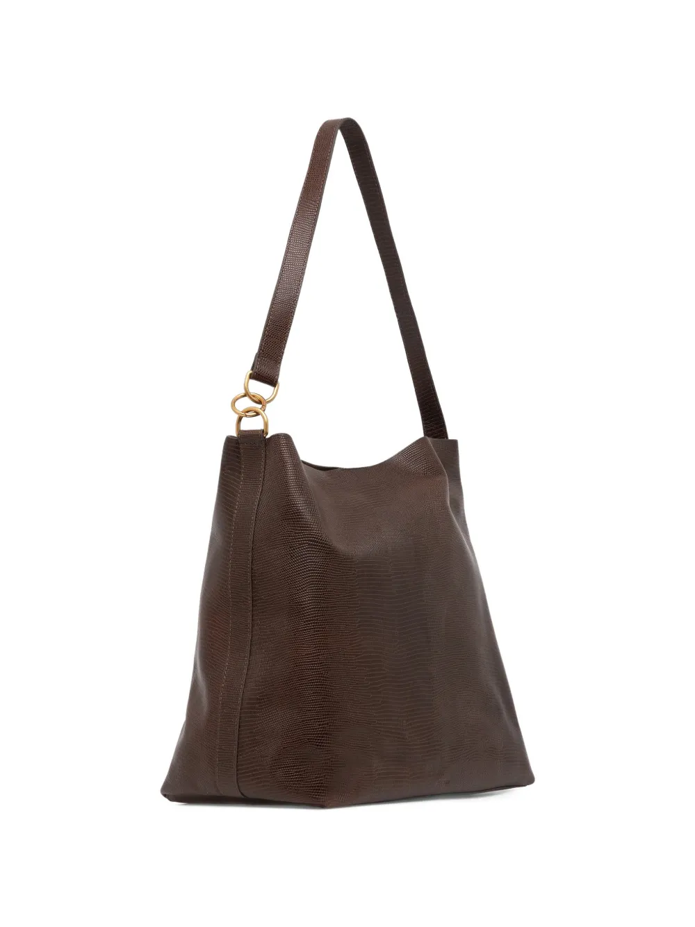  Sessùn Large Vita Mia Leather Tote Bag - Brown 