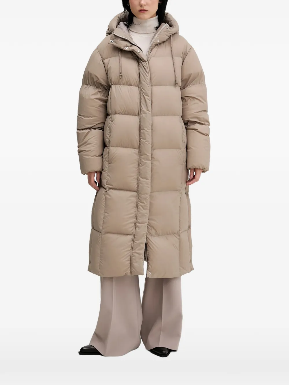 HUGO Fini hooded puffer coat - Toni neutri