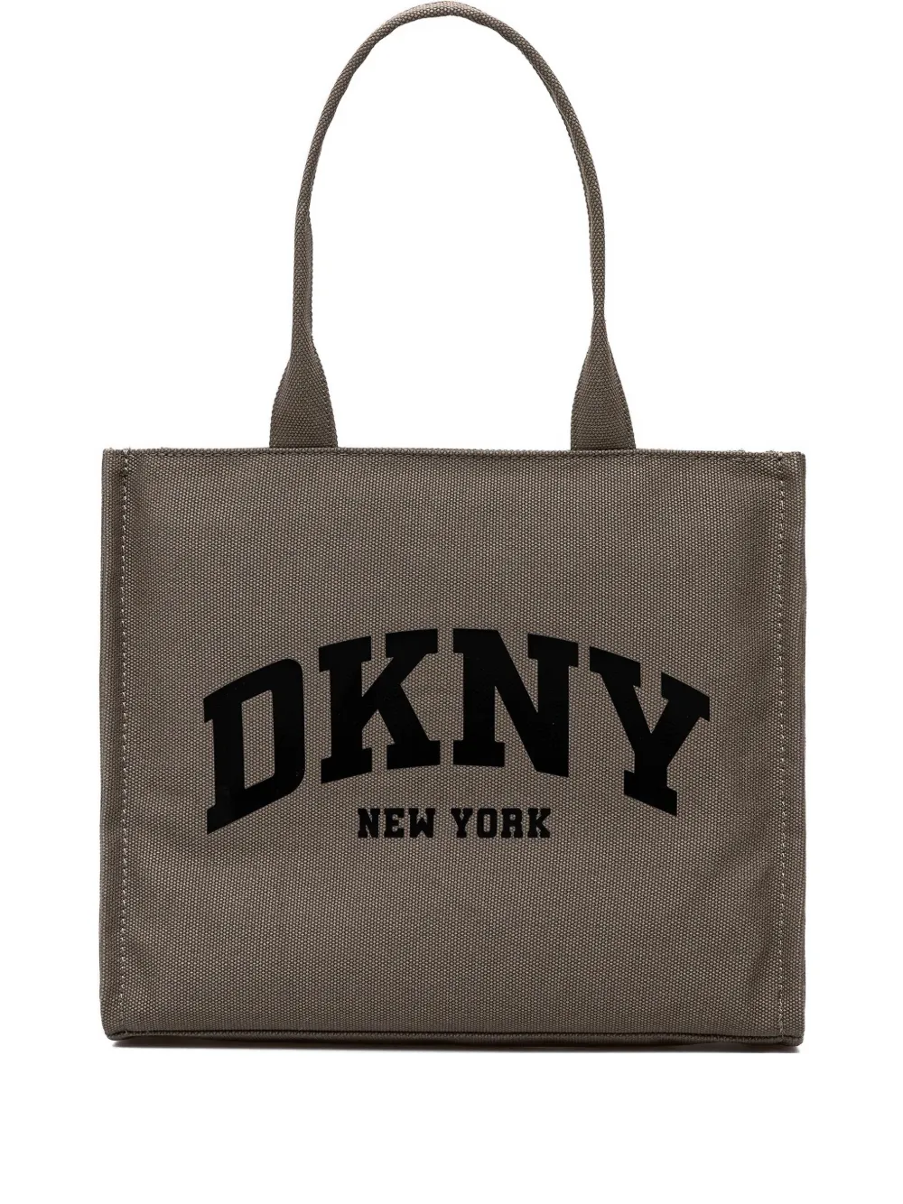 DKNY logo-print tote bag - Marrone