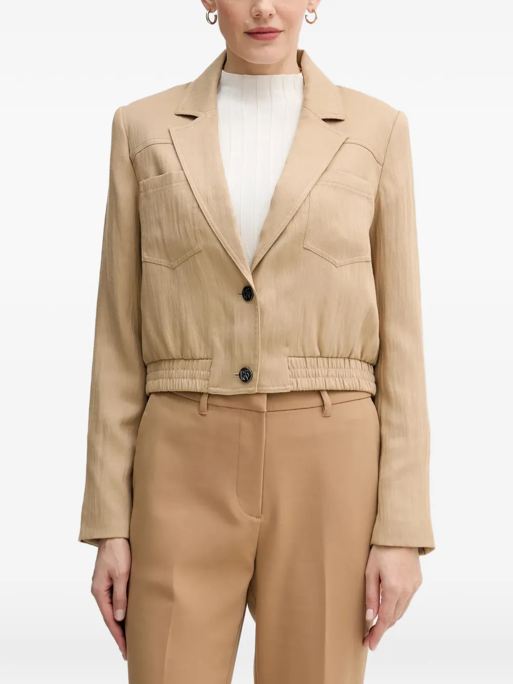 DKNY chest-pockets jacket - Toni neutri