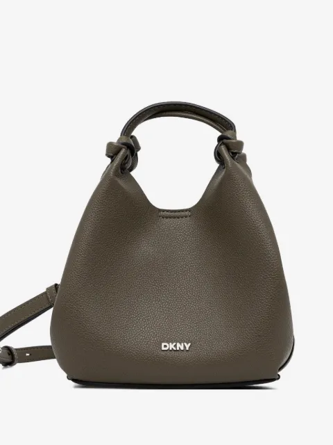 DKNY Paula knotted-handle grained leather tote bag