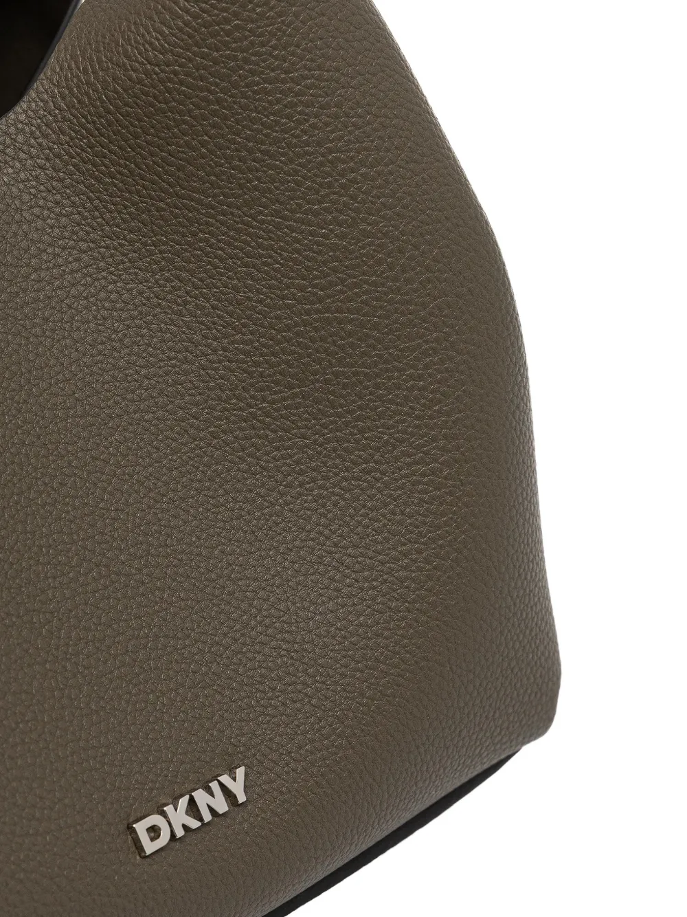 DKNY Paula shopper van bewerkt leer met geknoopte handgreep Groen