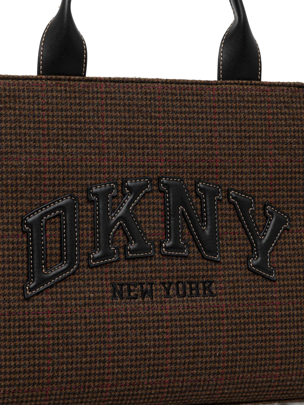 DKNY Shopper met handgreep en logo Bruin