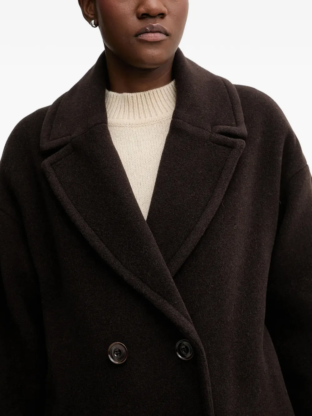  Sessùn Double-breasted Coat - Brown 
