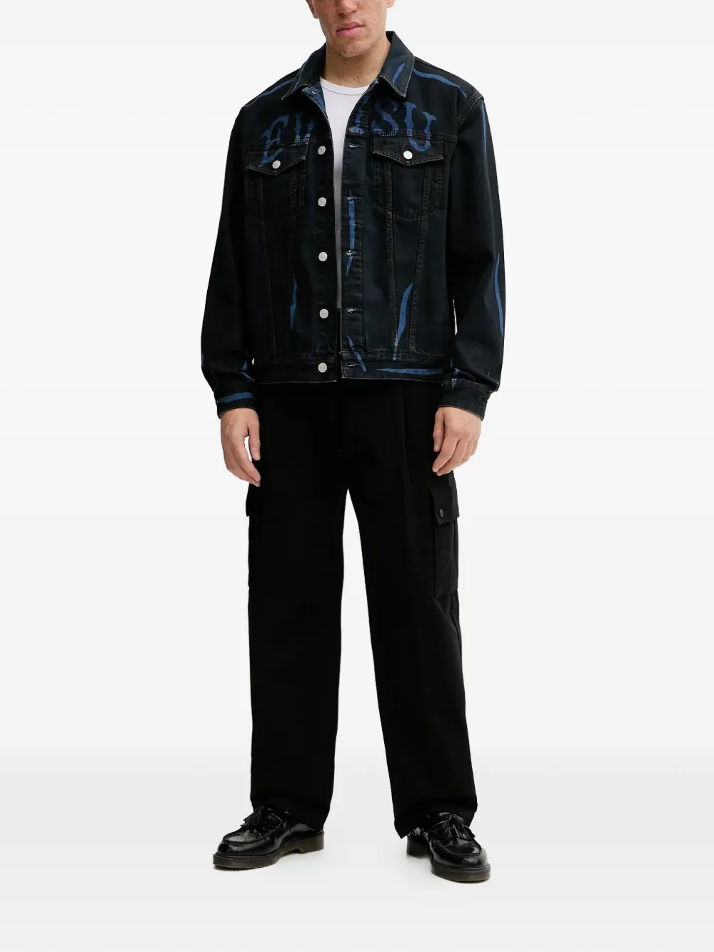 HUGO Graysen253 pocket trousers - Zwart