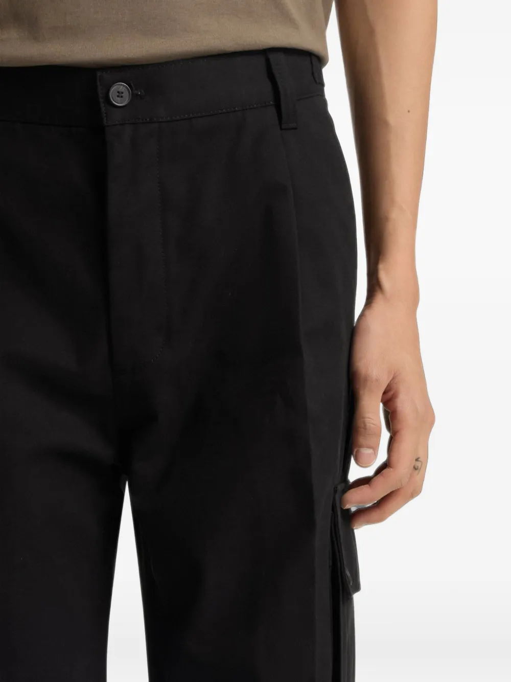 HUGO Graysen253 broek met zak Zwart