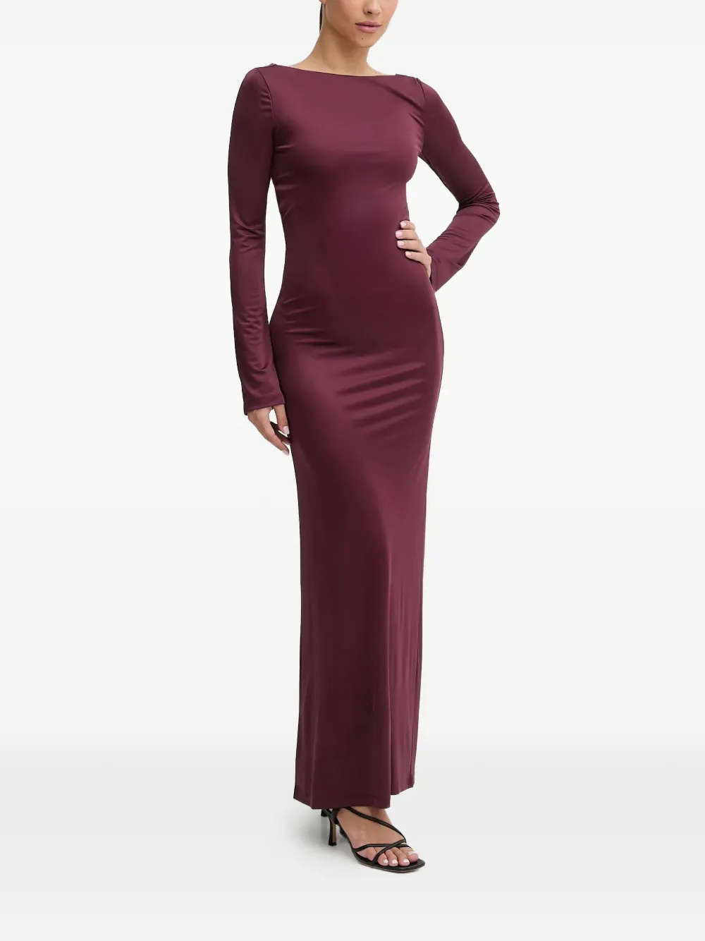 HUGO long-sleeve maxi dress - Rood