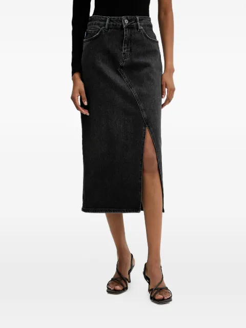HUGO Goja belt-loop midi skirt