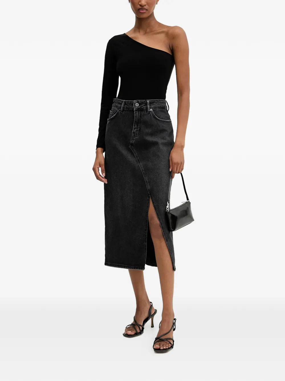 HUGO Goja belt-loop midi skirt | Straight Skirts | Image 2