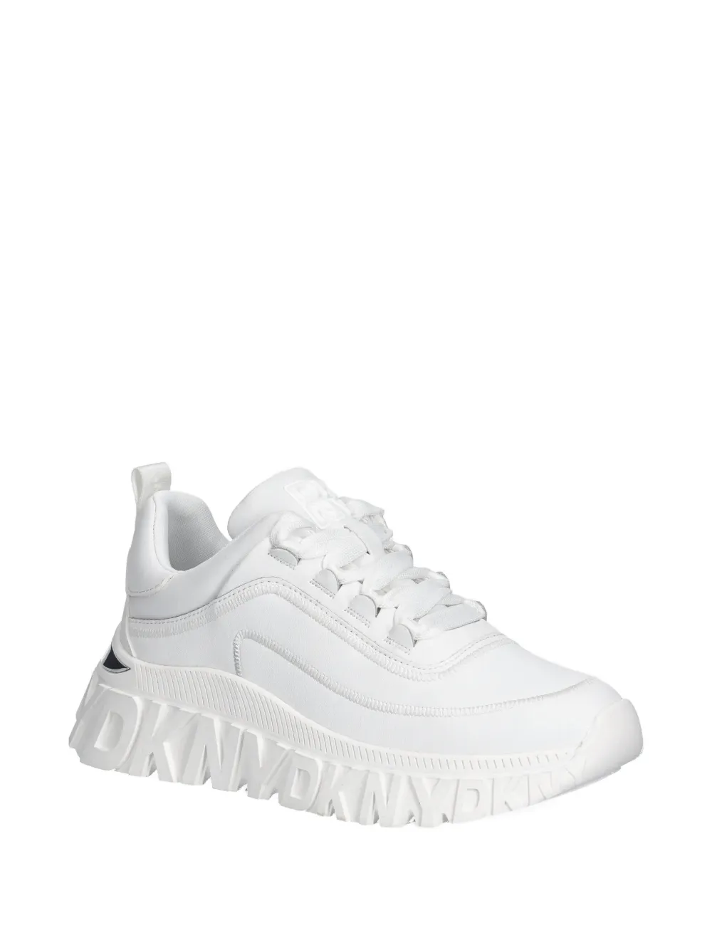 DKNY logo-embossed sneakers - Wit