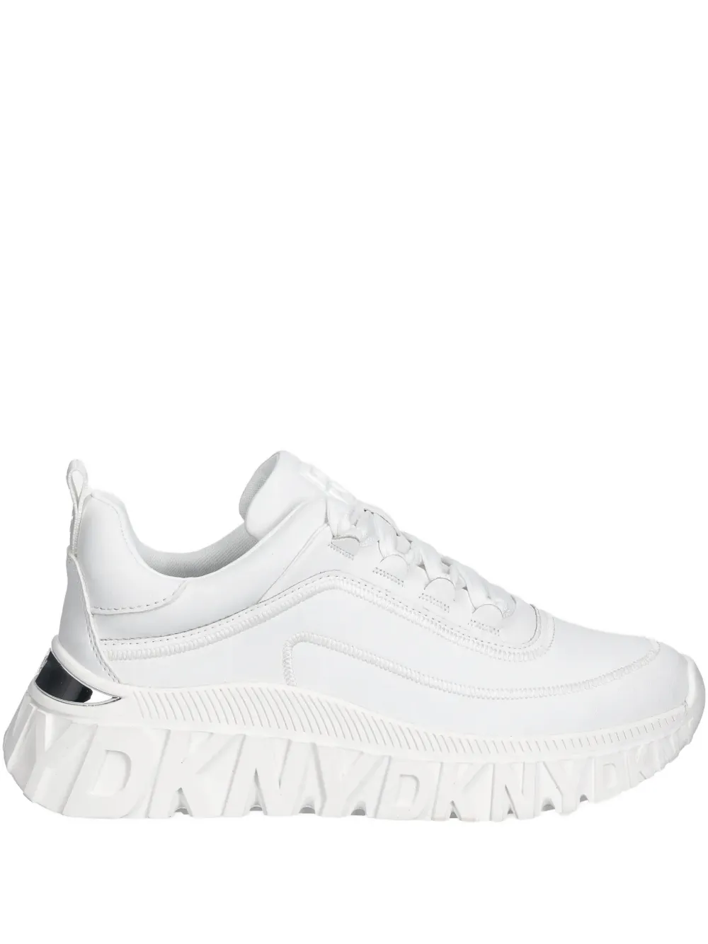 DKNY logo-embossed sneakers Wit