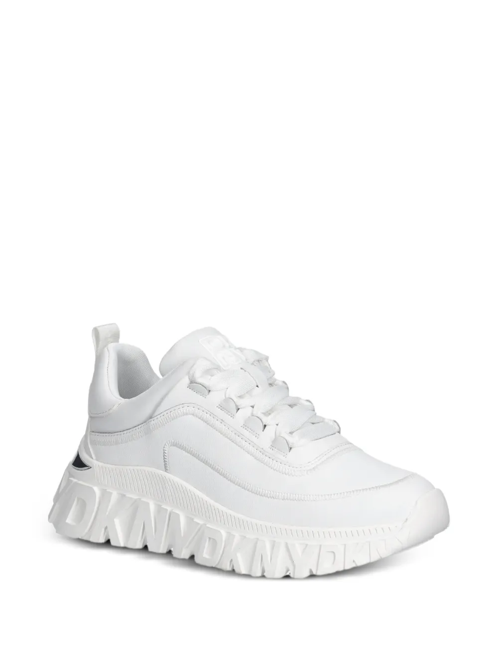  Dkny Logo-embossed Sneakers - White 