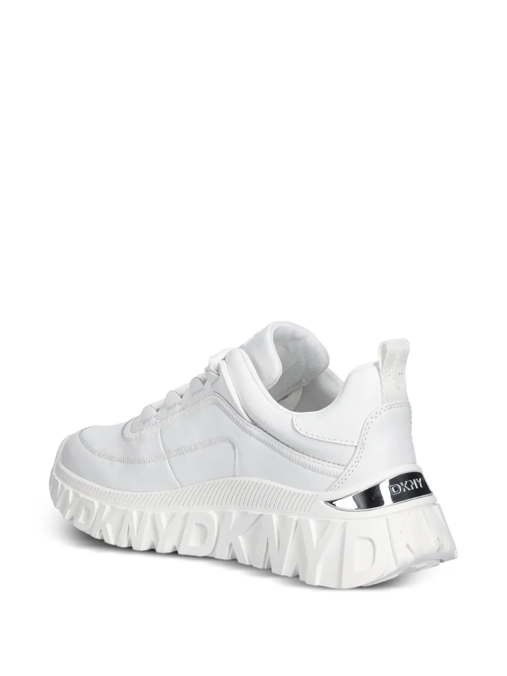  Dkny Logo-embossed Sneakers - White 