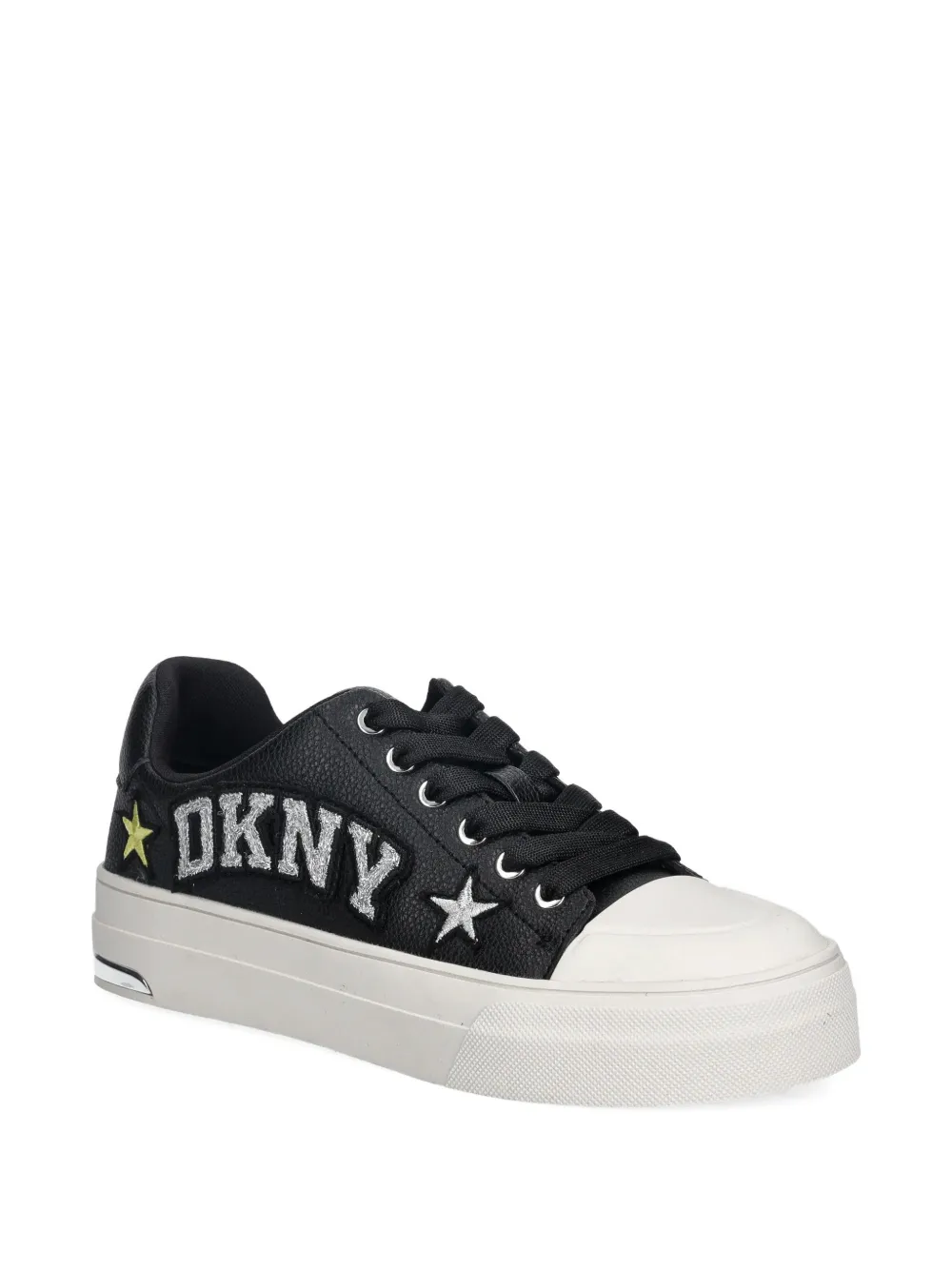 DKNY leather sneakers - Zwart