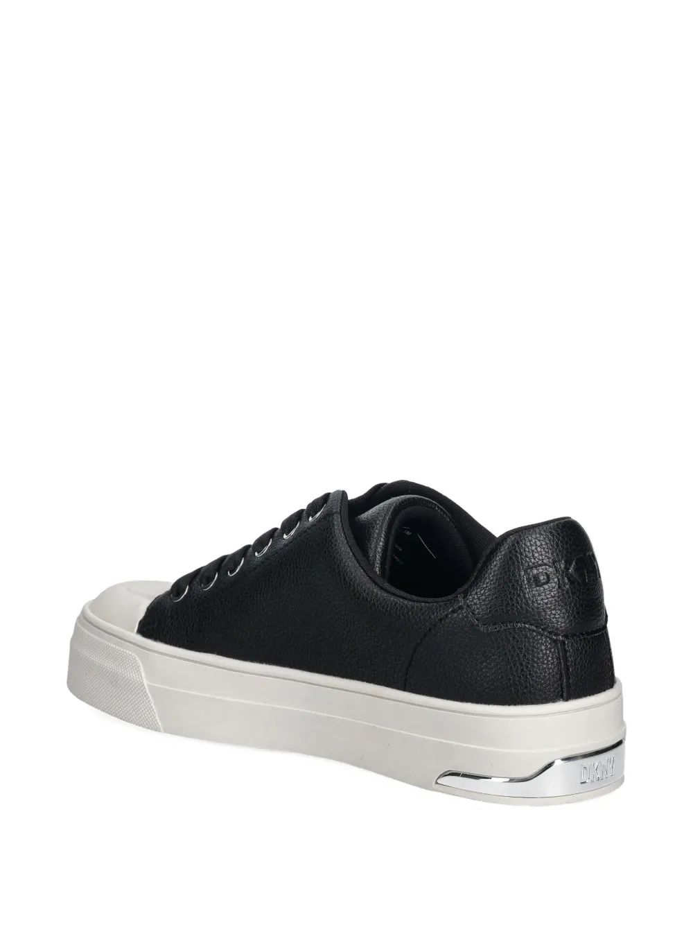 DKNY leather sneakers Zwart