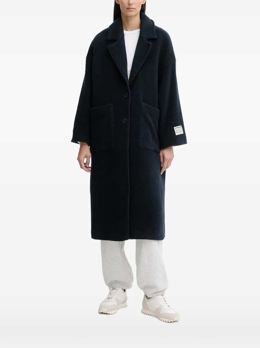 American Vintage Ziffow notched-lapel pocket coat - Blue