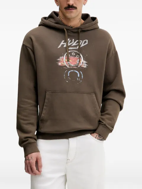 HUGO graphic-print hoodie