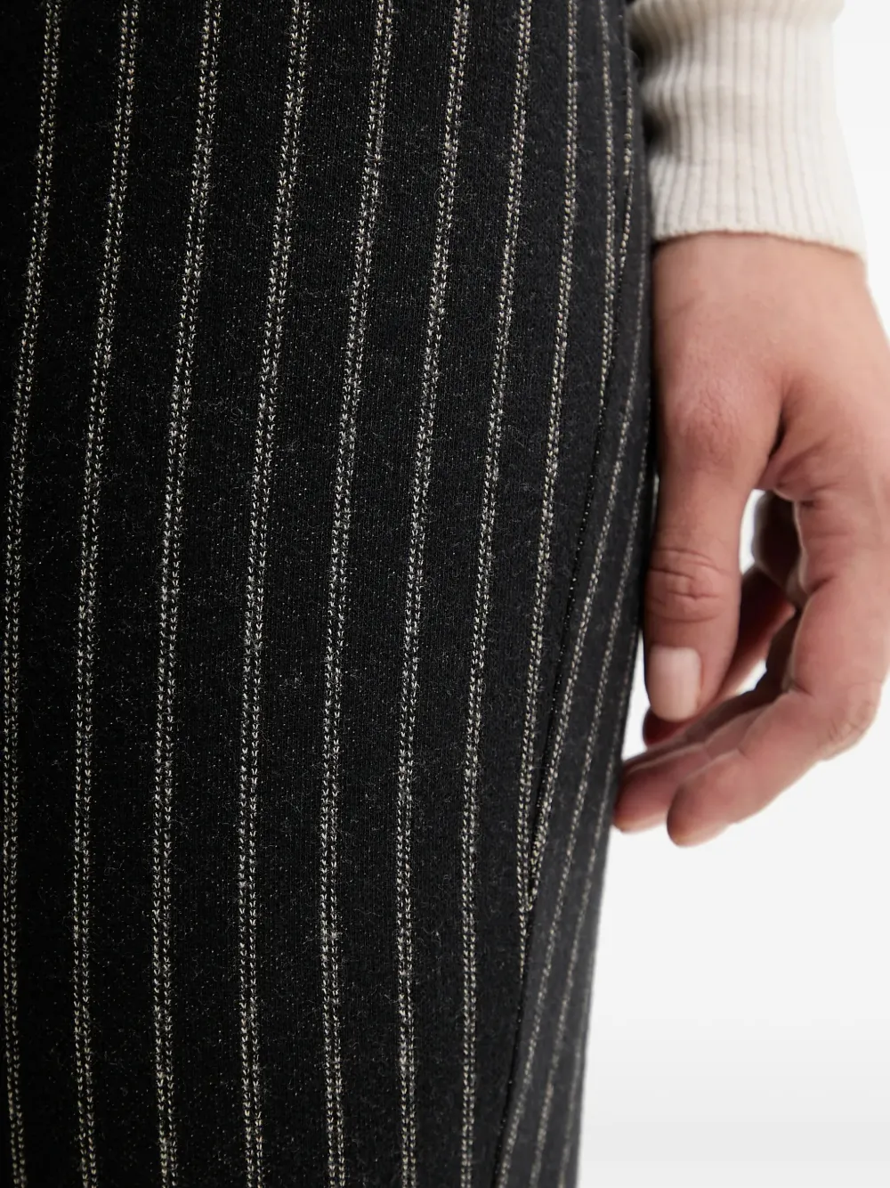 Sessùn Hediwalk gestreepte broek Zwart