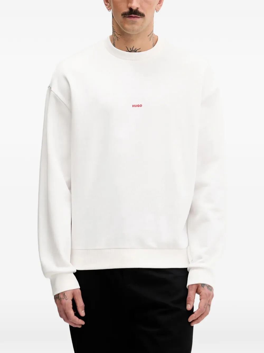 HUGO dog graphic-print sweatshirt | White | Image 1