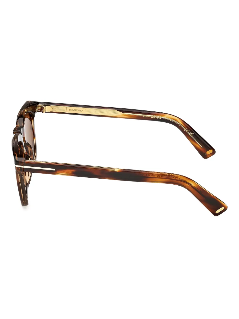 TOM FORD Eyewear スクエアフレーム サングラス | ブラウン | FARFETCH JP