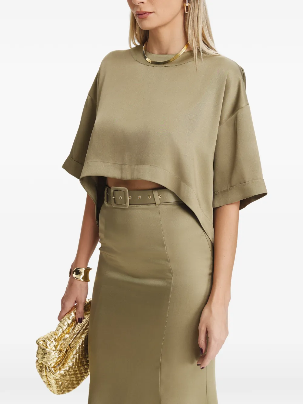 Anais Cropped Short-Sleeve T-Shirt