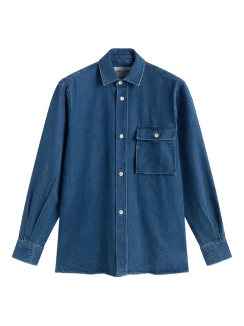 LES HÉRITIERS pocket indigo shirt