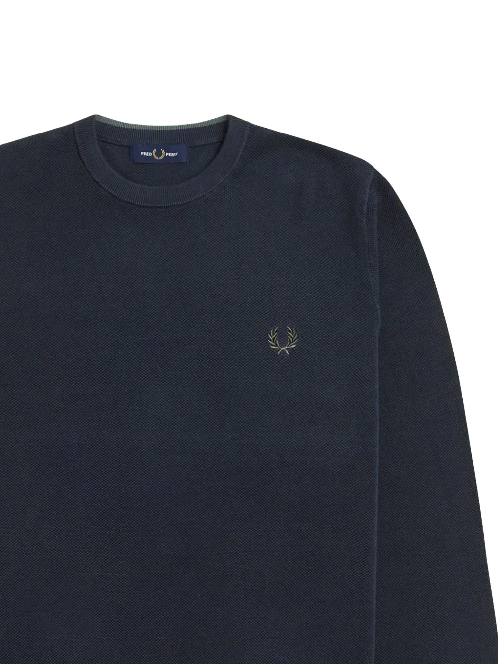 Fred Perry logo-embroidery sweater - Groen
