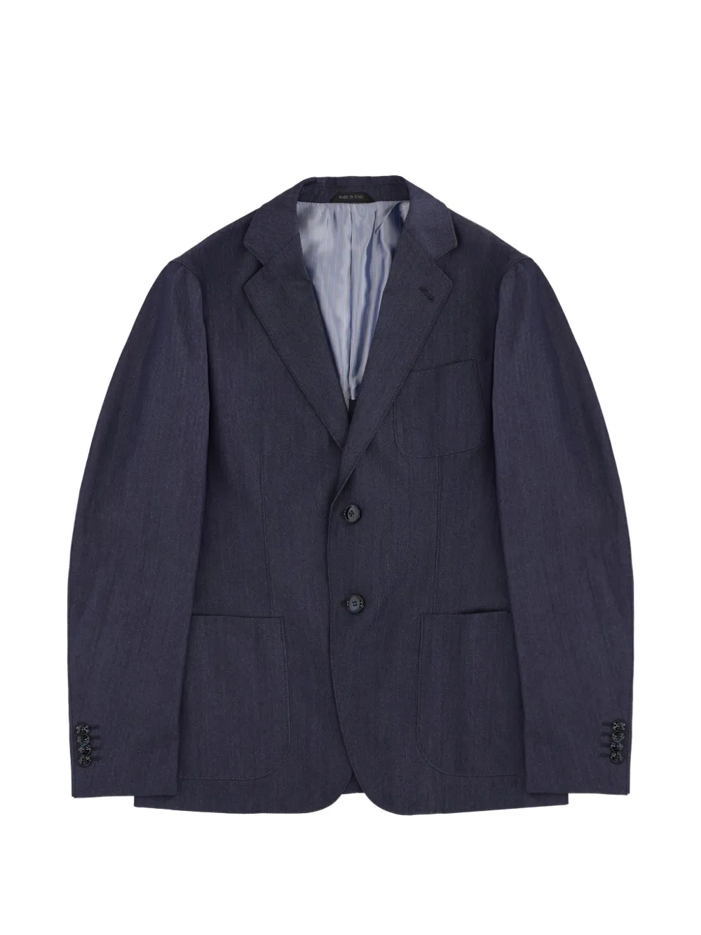 Giorgio Armani Single-breasted Blazer In Blue