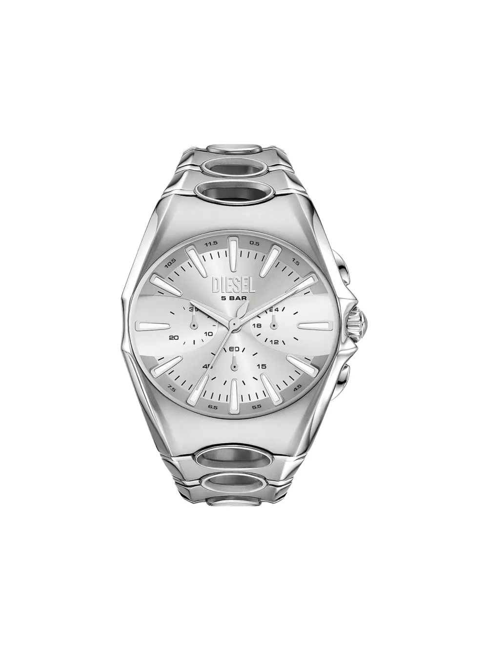 Diesel D-curve 44mm watch - Argento