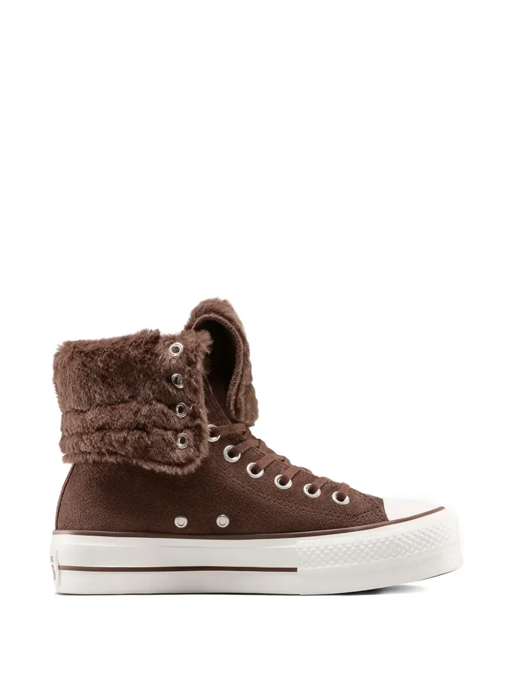 Converse Sneakers Chuck Taylor All Star Fold-Over Lift Platform XHi - Marrone