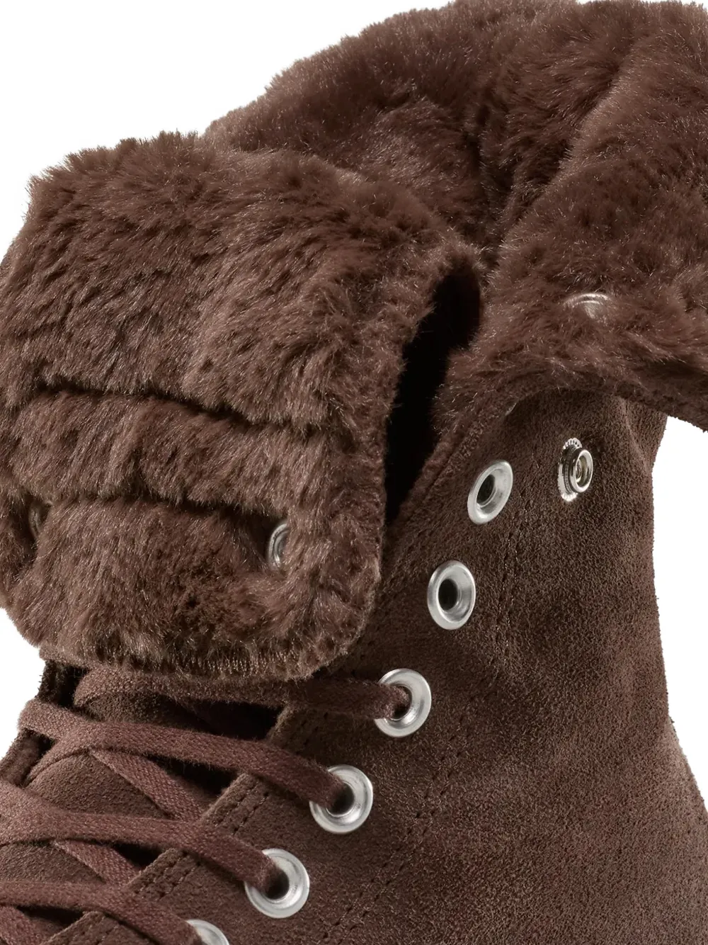 Converse Chuck Taylor All Star Fold-Over Lift XHi sneakers met imitatiebont Bruin