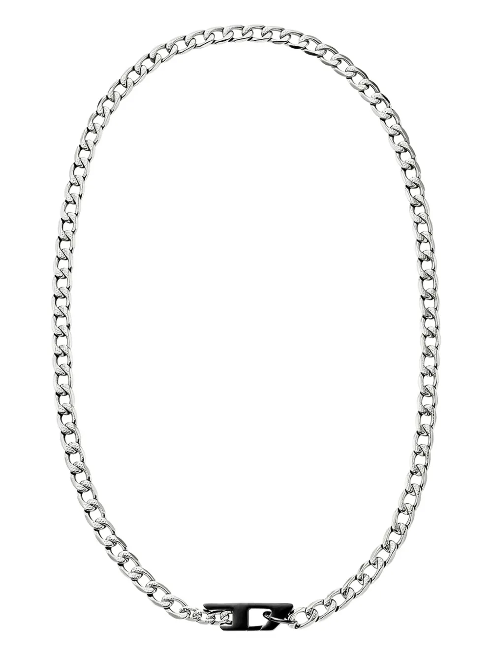 Diesel D-logo chain necklace - Argento