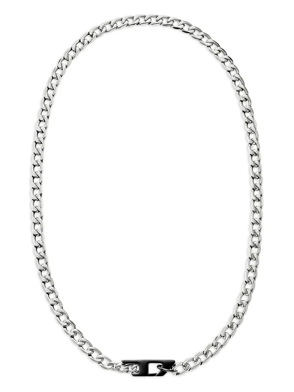 Diesel D-logo chain necklace - Argento