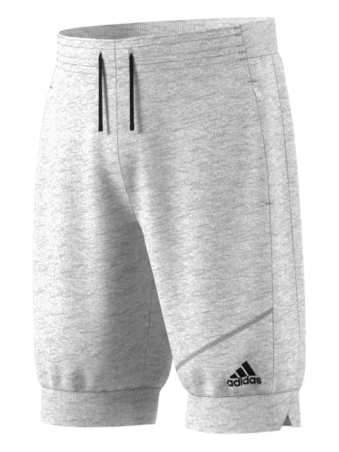 adidas grey track shorts