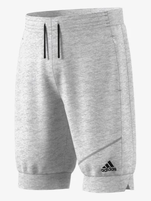 adidas grey track shorts