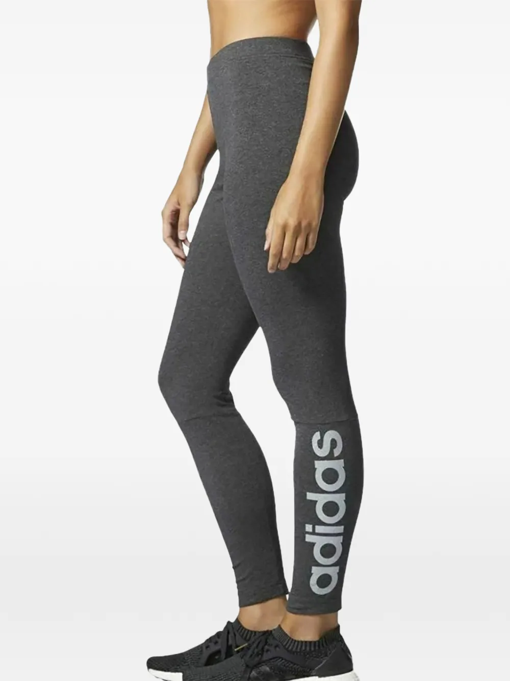 adidas Legging met logoprint Grijs