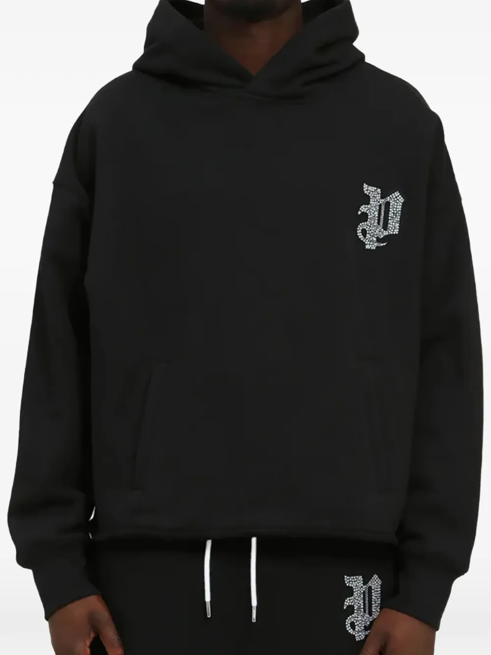 Purple Brand fleece hoodie - Nero