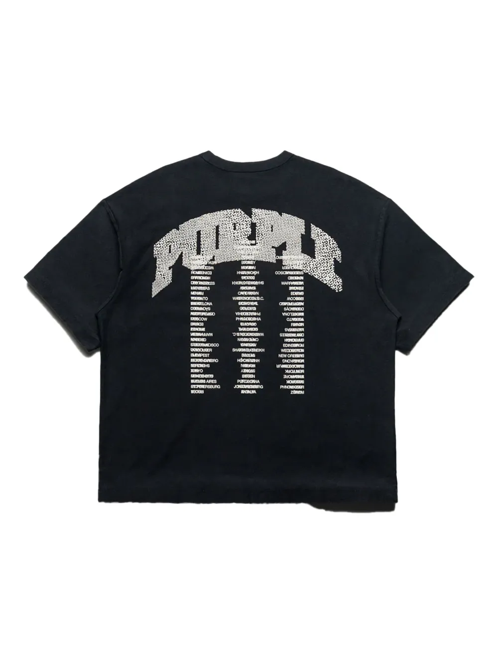 Purple Brand slab T-shirt - Zwart