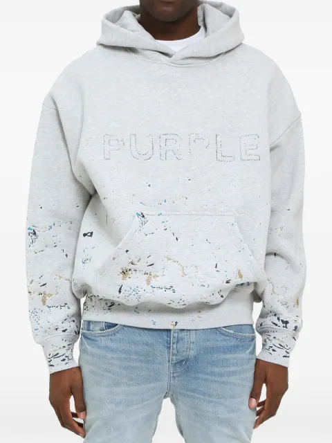 Purple Brand studded camouflage sweatshirt
