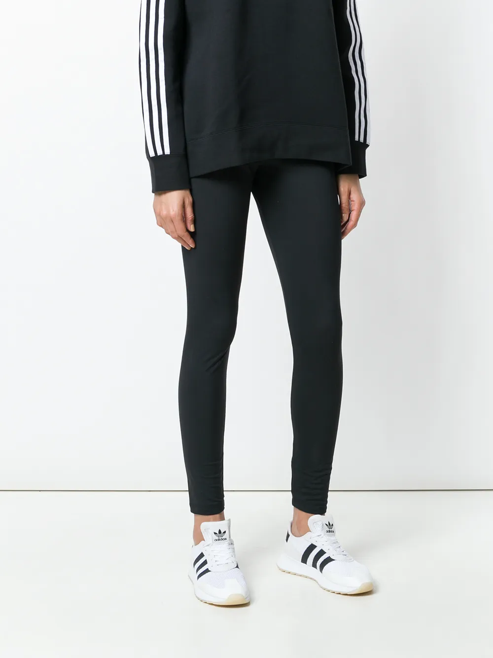adidas Legging met logoprint Zwart