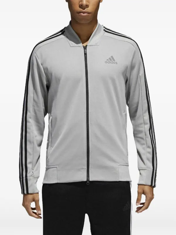 Adidas IDストライプ トラックジャケット | グレー | FARFETCH JP