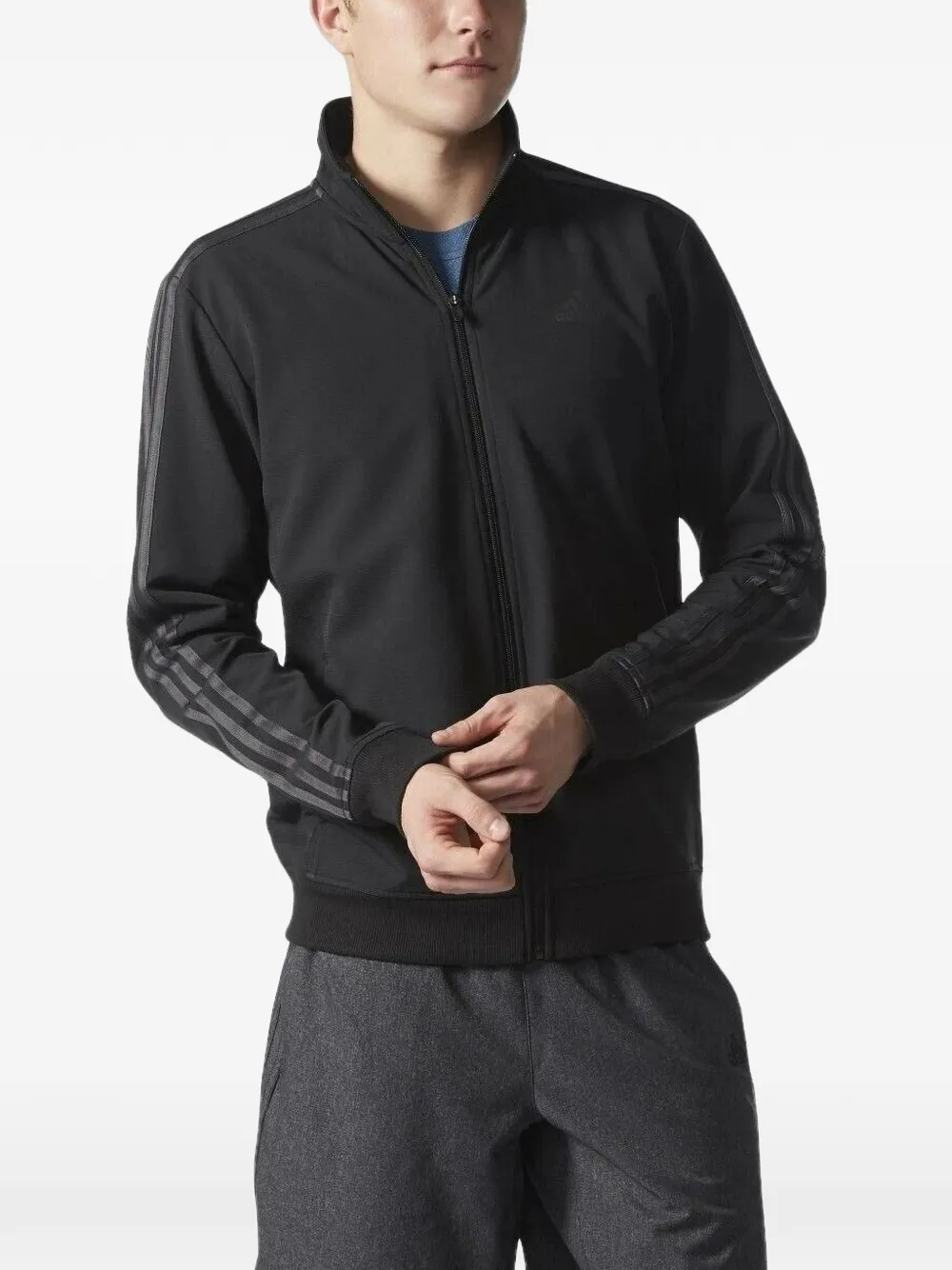 adidas 스포츠 지퍼 재킷 | 블랙 | Image 1