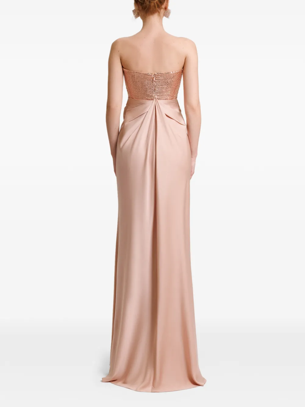 Gemy Maalouf Strapless maxi-bolero Beige