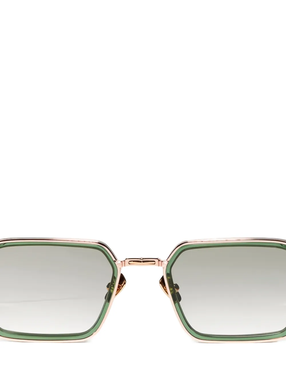 John Dalia Miles geometric sunglasses - Groen