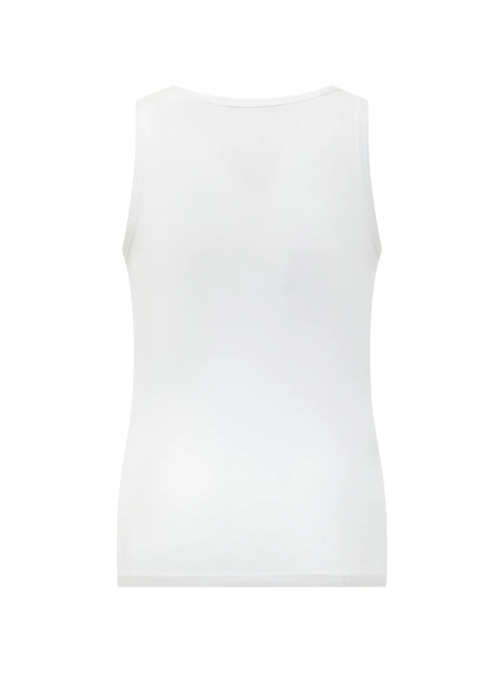 Versace Kids Geribbelde tanktop Wit